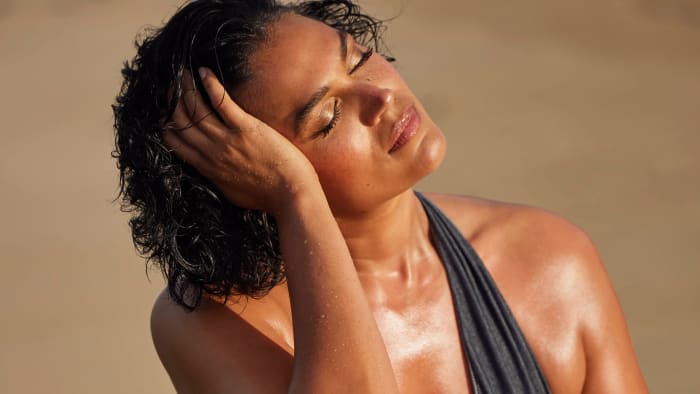 Jennifer Atilémile was photographed by Derek Kettela in Puerto Rico.